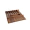 Rev-A-Shelf Drawer Insert, Walnut Veneer, Dark Brown, 21.13 in W, 2.38 in H, 22 in D, 22 in L, Walnut 4WCT-WN-3SH - alternate 1